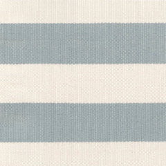 Catamaran Stripe Light Blue/Ivory Handwoven Indoor/Outdoor Rug Swatch