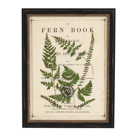 Vintage Fern Collage Wall Art 4