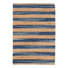 Corfu Blue Handwoven Jute Rug