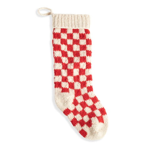 Red Checkered Stocking