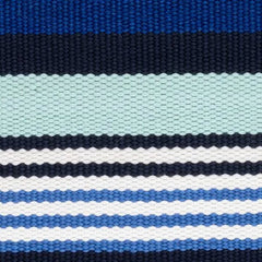 Sunny Stripe Blue Handwoven Indoor/Outdoor Rug Swatch