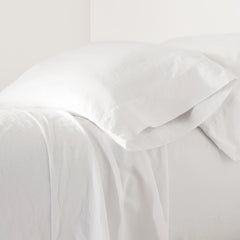 Luna Linen Pillowcases | White