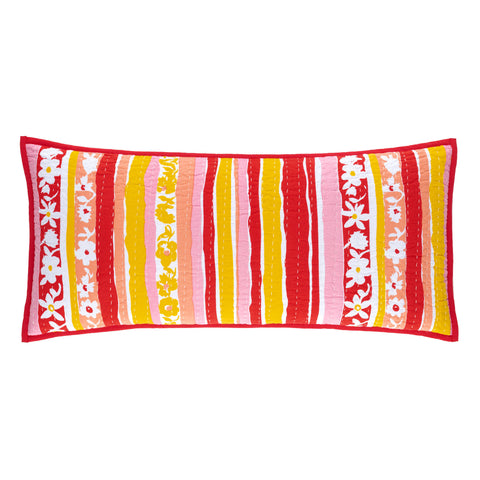 Happy Go Lucky Coral Decorative Pillow Cover