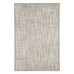 Crosshatch Dove Grey Hand Micro Hooked Wool Custom Rug