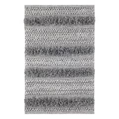 Zhara Stripe Grey Handwoven Performance Rug