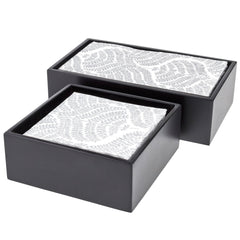 Black Lacquer Napkin Holder