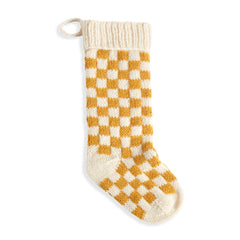 Gold Checkered Stocking