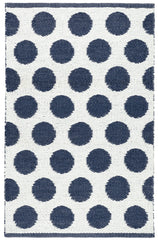 Dot Handwoven Indoor/Outdoor Rug | Navy