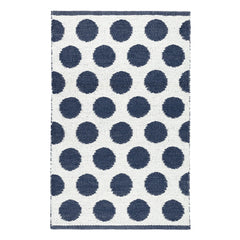 Dot Navy Handwoven Indoor/Outdoor Rug