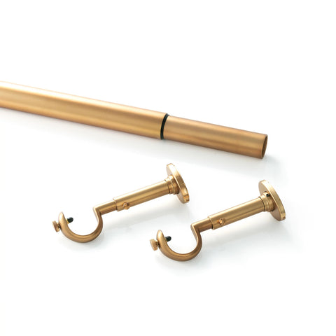 Stockbridge Satin Brass Curtain Rod