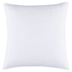 Tea & Toast White Quilted Sham