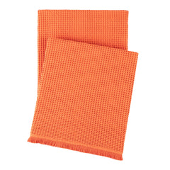 Bubble Tangerine Matelasse Throw