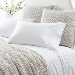 Grace Percale White Flat Sheet