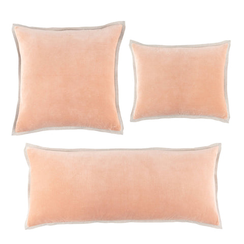 Gehry Velvet/Linen Nude Decorative Pillow Cover