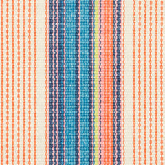 Sloane Stripe Sunset Handwoven Cotton Rug Swatch