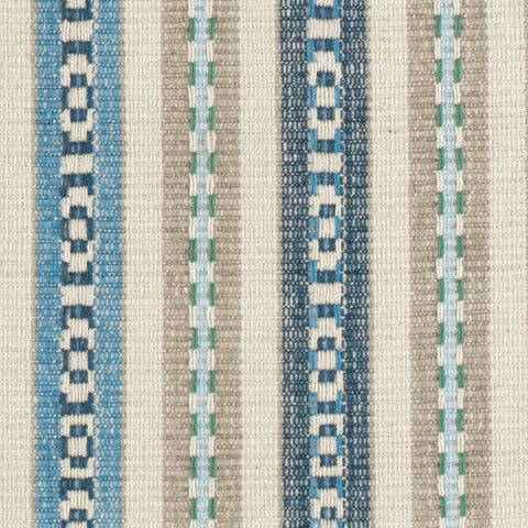 Long Slade Indigo Handwoven Cotton Rug Swatch