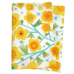 Silly Sunflowers Yellow Napkin Set of 4