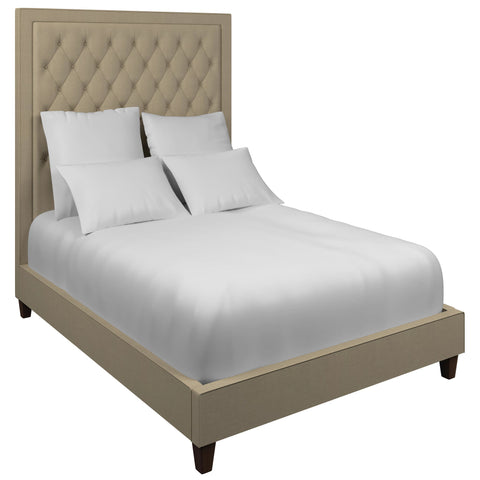 Estate Linen Natural Stonington Tufted Bed