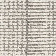 Raffa Grey Woven Wool Custom Rug Swatch With Attached Rug Pad