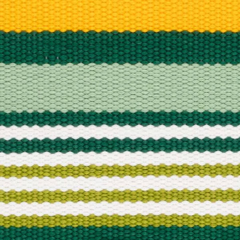 Sunny Stripe Lemon Handwoven Indoor/Outdoor Rug Swatch