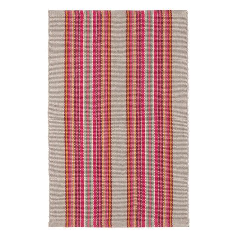 Road Runner Pink Handwoven Indoor/Outdoor Rug