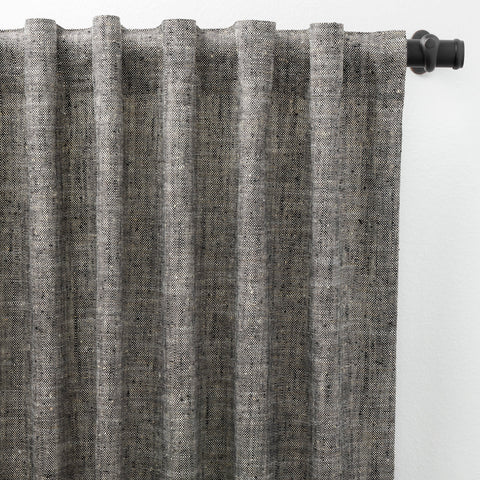 Greylock Black Curtain Panel