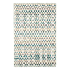 Poppy Blue Handwoven Wool Rug