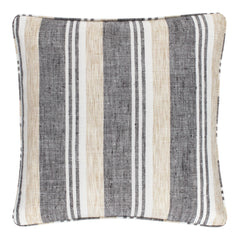 Chasm Stripe Black Indoor/Outdoor Decorative Pillow Cover