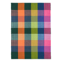 Happy Plaid Multi Handwoven Indoor/Outdoor Rug