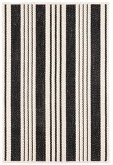 Birmingham Handwoven Indoor/Outdoor Custom Rug | Black
