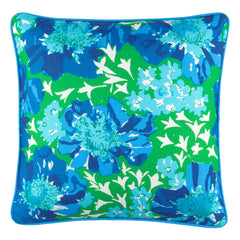 Fab Floral Blue Indoor/Outdoor Decorative Pillow Cover