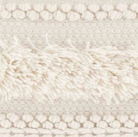 Zhara Stripe Ivory Handwoven Performance Rug Swatch