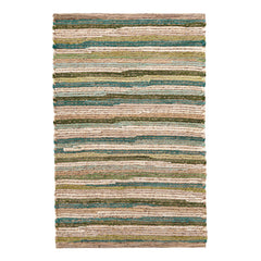 Francisco Green Handwoven Cotton Rug