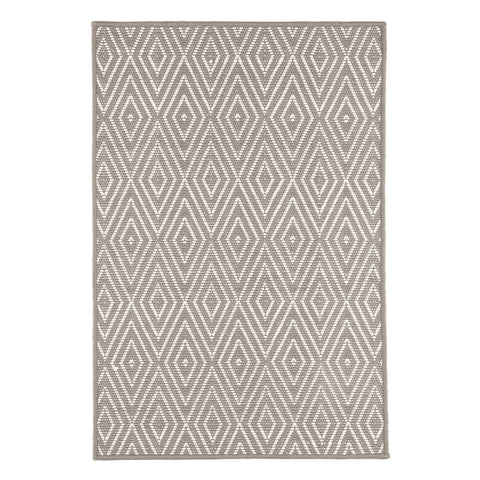 Diamond Fieldstone/Ivory Handwoven Indoor/Outdoor Custom Rug