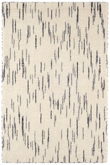 Ozzie Hand Loom Knotted Wool Rug | Black/White