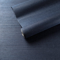 Samoa Indigo Grasscloth Wallpaper