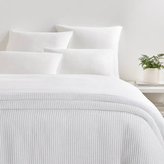 Waffle White Blanket