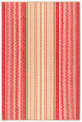 Framboise Ticking Machine Washable Rug | Multi