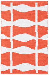 Circuit Handwoven Indoor/Outdoor Rug | Tangerine