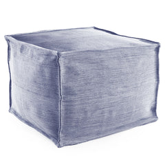 Mingled Denim Indoor/Outdoor Pouf