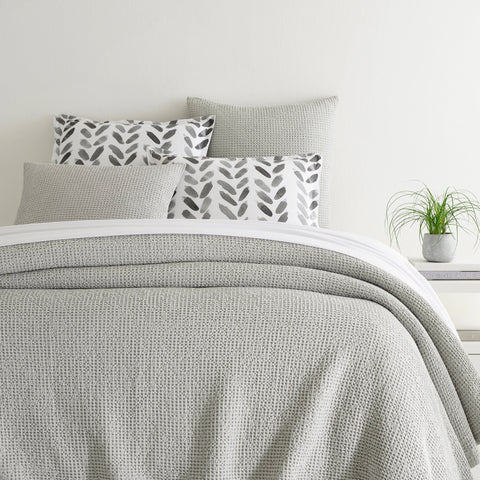 Bubble Dove Grey Matelasse Coverlet