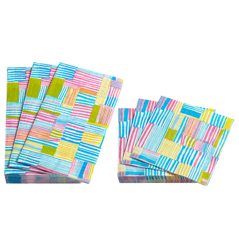 Block Stripe Napkin | Multi