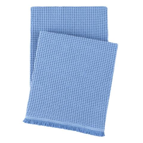 Bubble French Blue Matelasse Throw