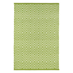 Diamond Sprout/White Handwoven Indoor/Outdoor Rug