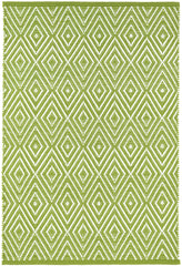 Diamond Handwoven Indoor/Outdoor Rug | Sprout/White
