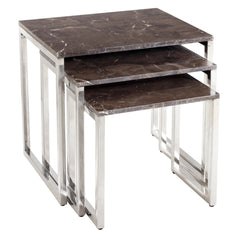 Trilogy Marble Nesting Tables/Set of 3