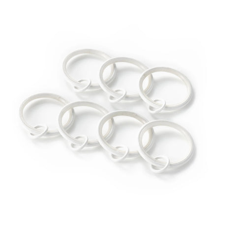 Curtain Loop White Ring