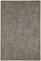 Crosshatch Hand Micro Hooked Wool Custom Rug | Charcoal