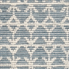 Pembrook Blue Handwoven Wool Rug Swatch