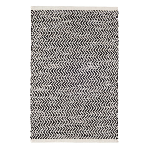 Coastal Black Handwoven Indoor/Outdoor Rug